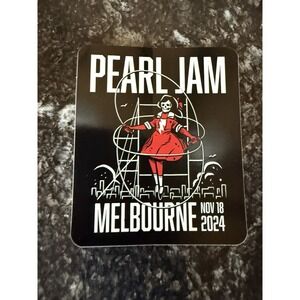 Pearl Jam Melbourne November Australia 2024 Stickers Ten Club
